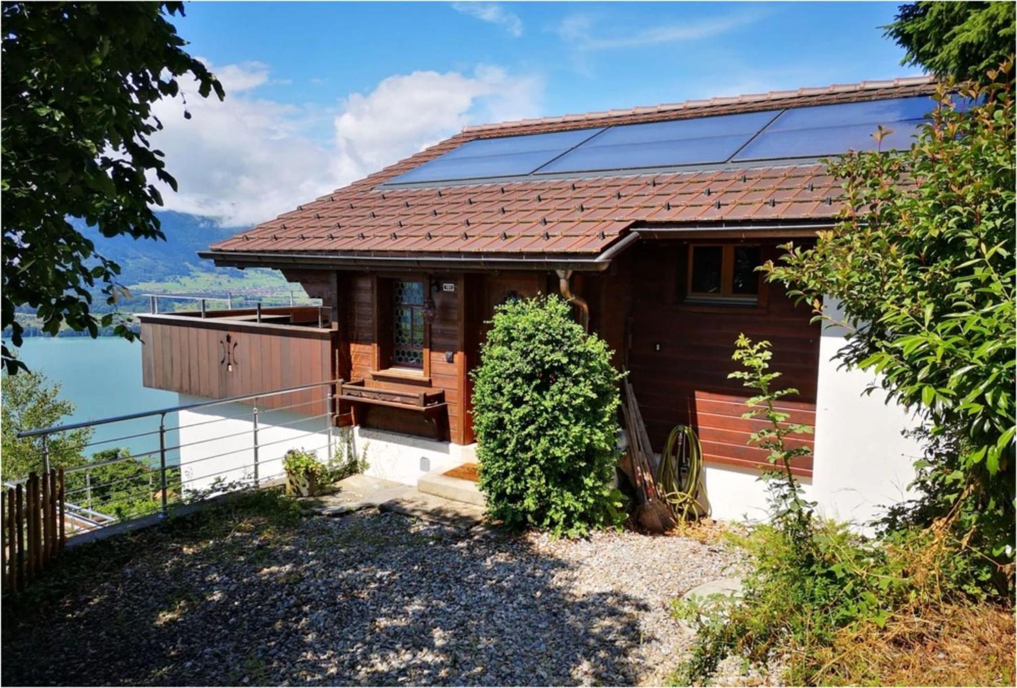 Chalet With View Of The Mountains And The Thun Lake Sigriswil Ngoại thất bức ảnh