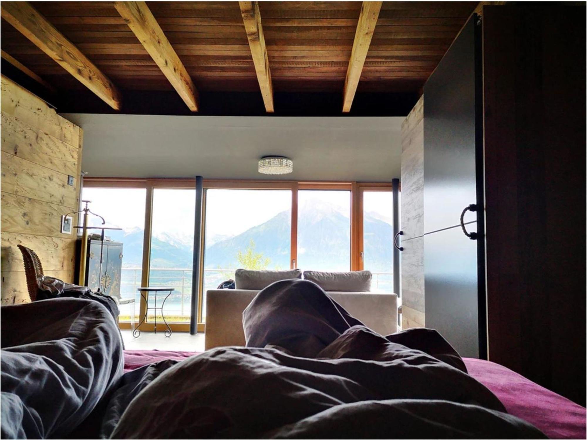 Chalet With View Of The Mountains And The Thun Lake Sigriswil Ngoại thất bức ảnh